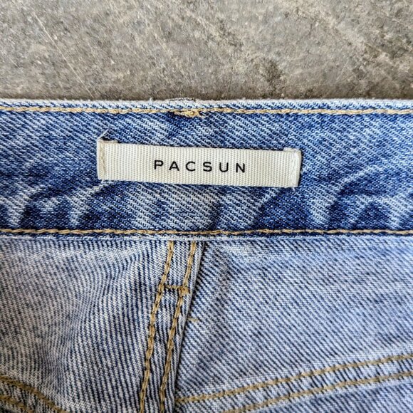 Pacsun High Rise Straight Jeans Blue Denim size 28 - Picture 6 of 10